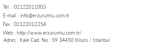 Otel Erzurumlu telefon numaralar, faks, e-mail, posta adresi ve iletiim bilgileri